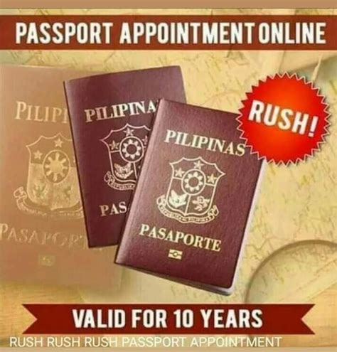 RUSH PASSPORT APPOINTMENT!!! DFA .